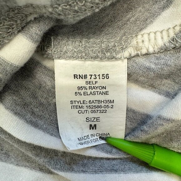 Athleta Dreamin Women's Maxi Dress Sleeveless Pullover Gray White Striped Medium - Picture 8 of 12